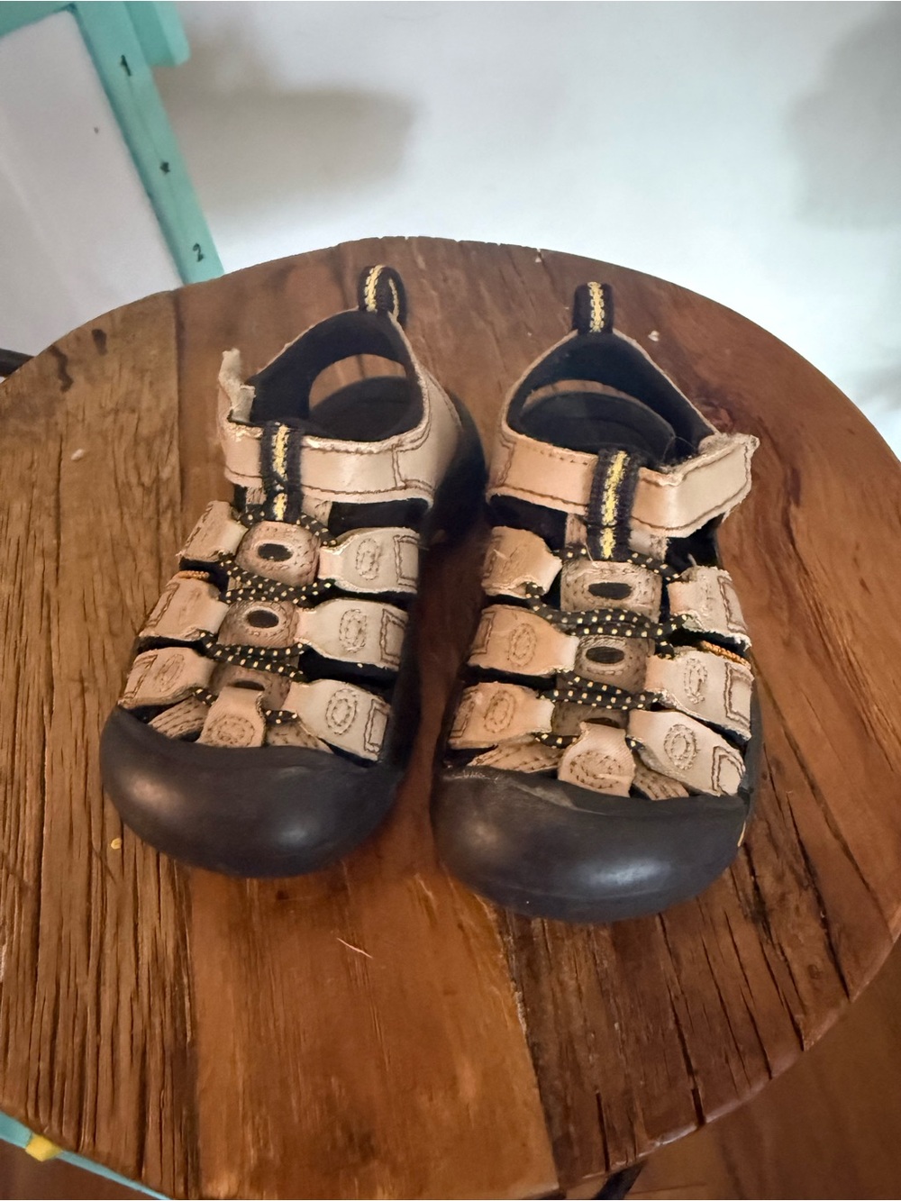 Keen Kids Tan and Black Closed-Toe Sport Sandals